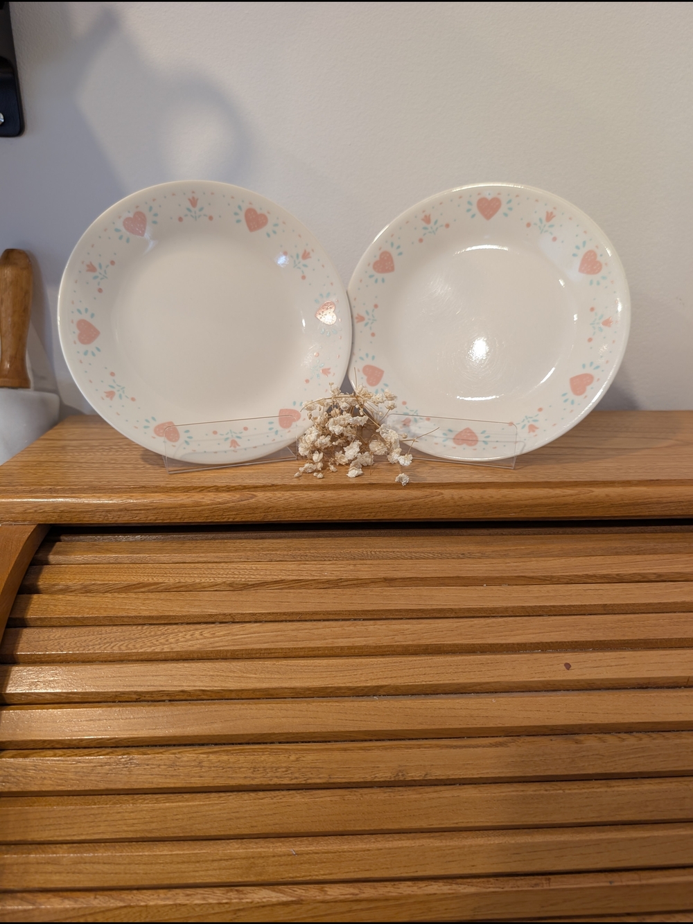 💗 Vintage Corelle “Forever Yours” Bread Plates — Set of 2
